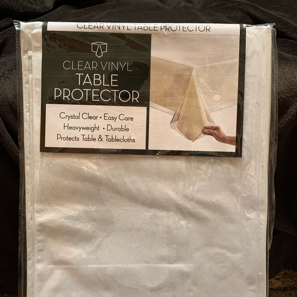 BENSON MILLS BROOKLYN 100% vinyl tablecloth clear cover NIP NWT - Picture 2 of 5